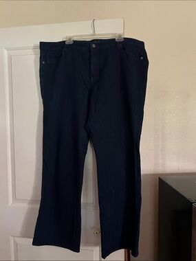 Michael Kors Women's Bootcut Jeans in Dark Blue